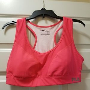 FILA SPORT BRA SIZE XL CORAL COLOR SIZE XL